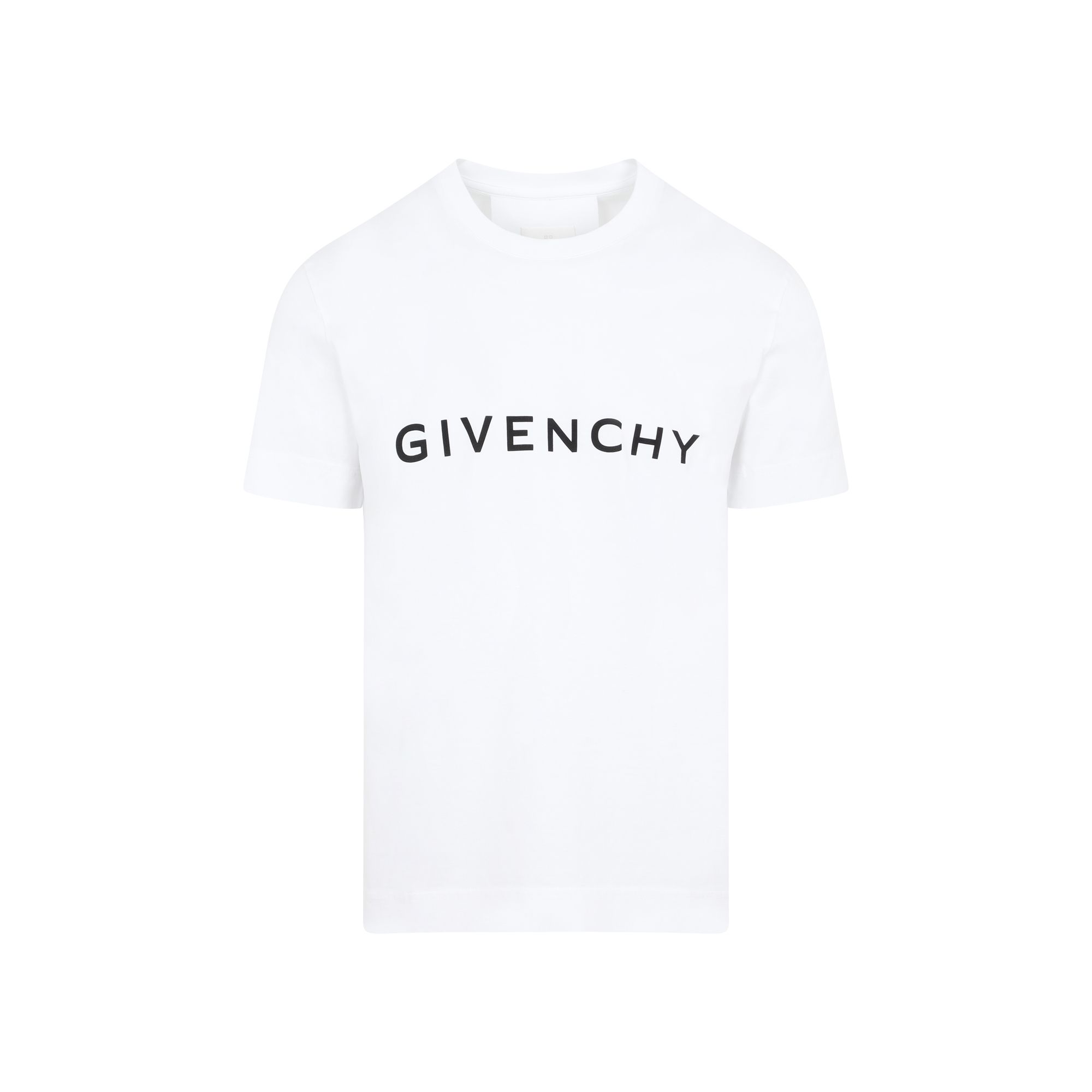 GIVENCHY  T-shirt in Cotone Bianco con Logo Givenchy - Uomo Fino al 50% di sconto