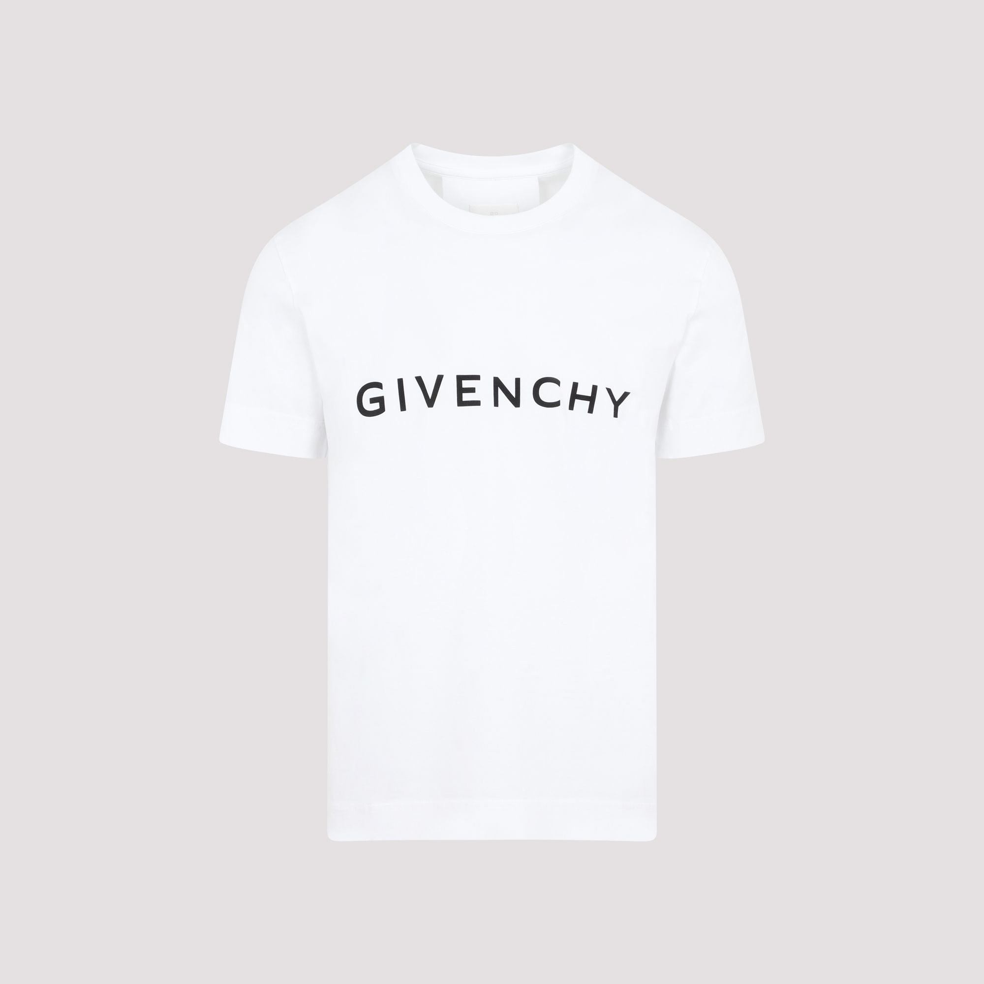 GIVENCHY  T-shirt in Cotone Bianco con Logo Givenchy - Uomo Fino al 50% di sconto