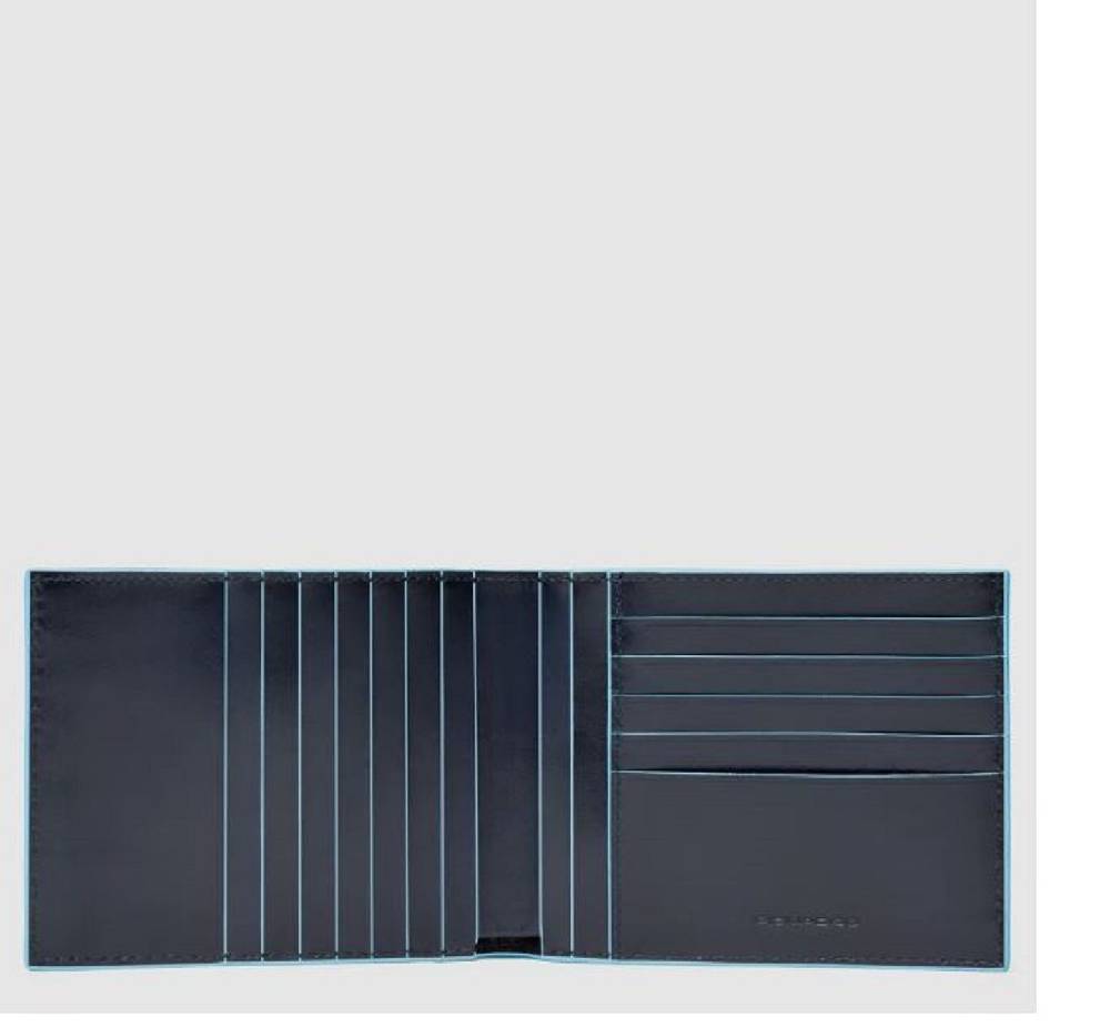 PIQUADRO  Portafoglio RFID in Pelle Blu da Uomo Piquadro 50% di sconto con spedizione gratuita