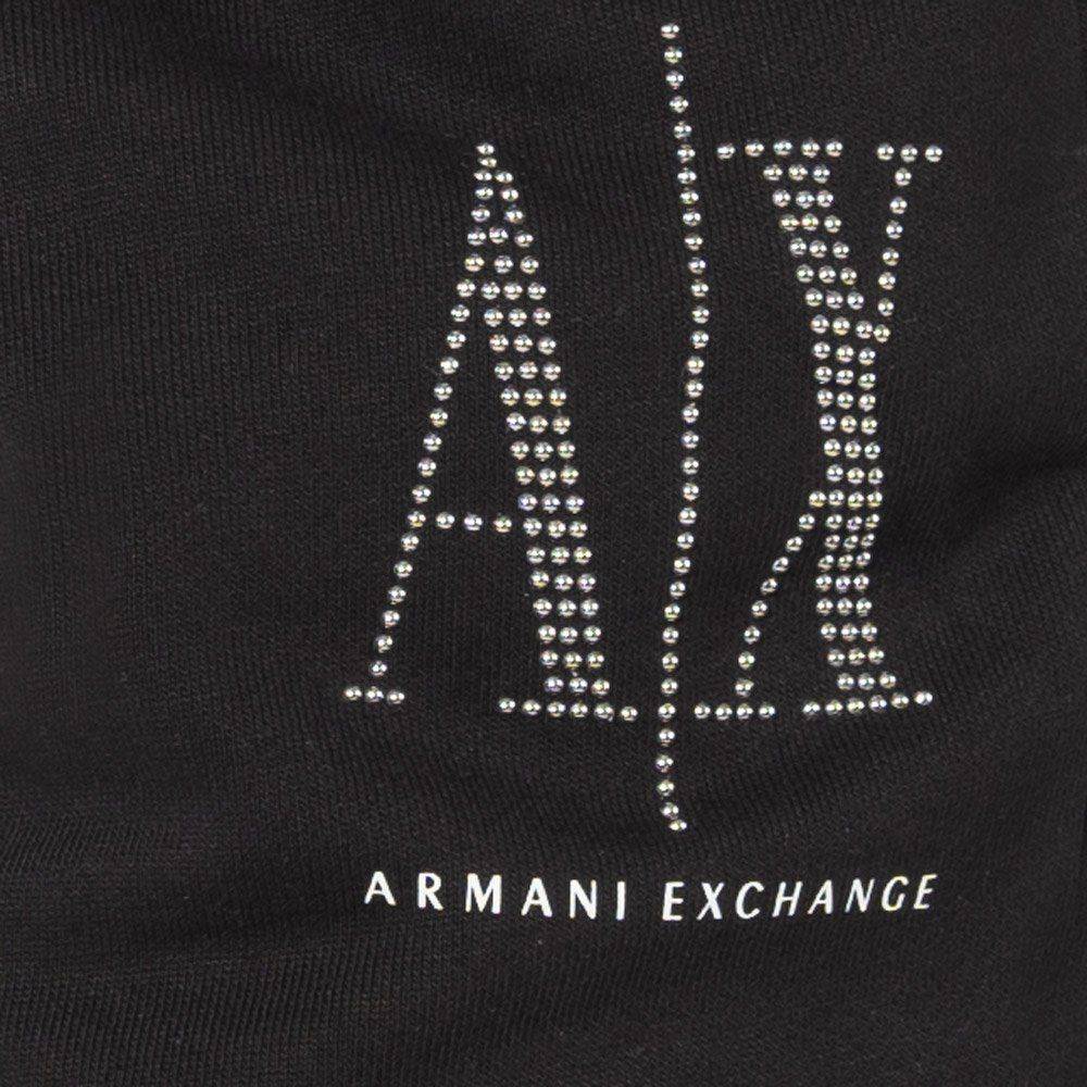 ARMANI EXCHANGE  Pantaloni Neri in Cotone Armani Exchange Donna Trasporto libero internazionale