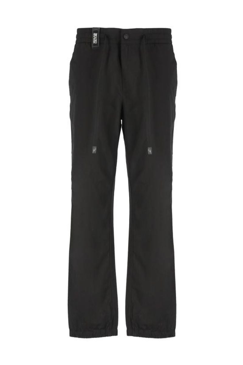 VERSACE JEANS COUTURE  Pantaloni Uomo Versace Jeans Couture in Cotone Nero
