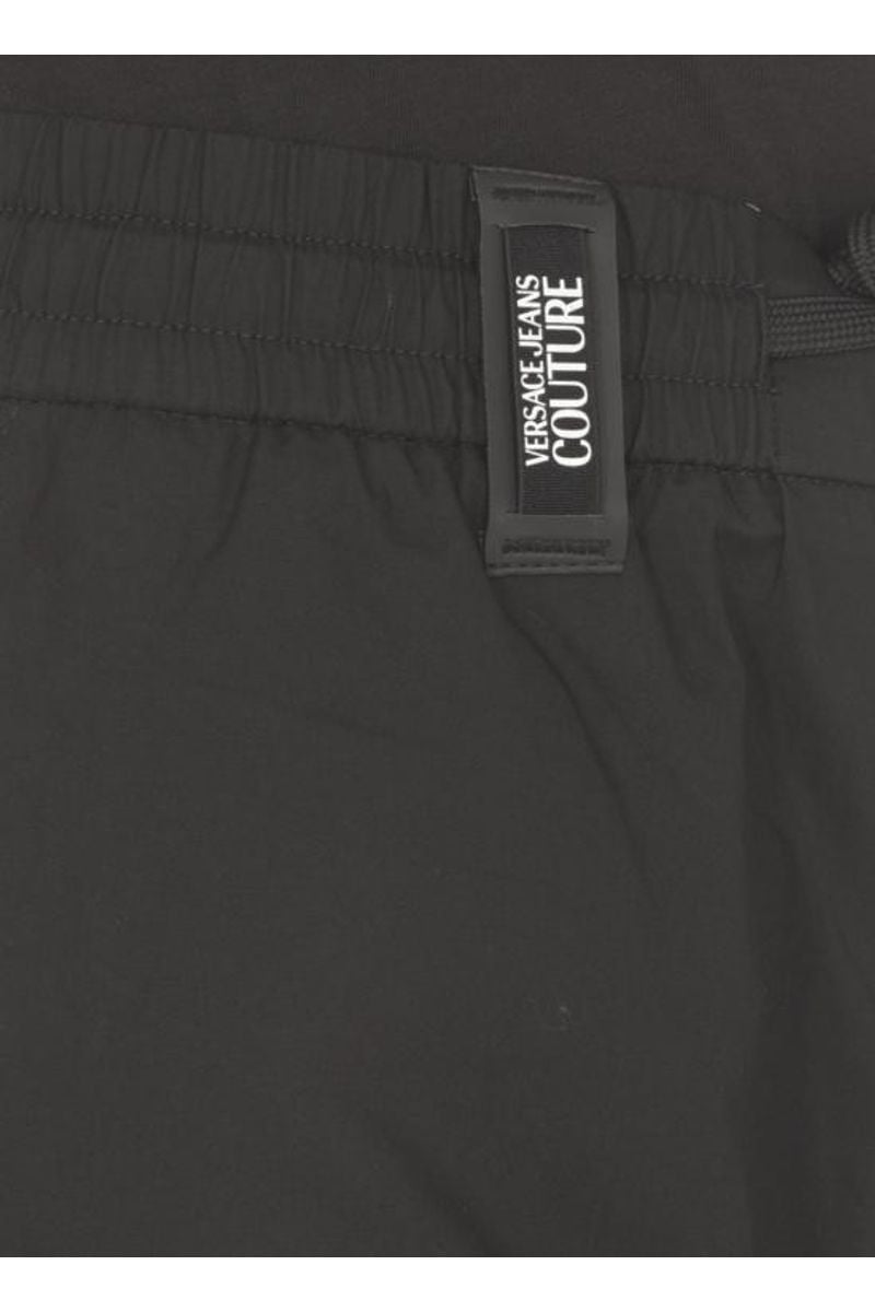 VERSACE JEANS COUTURE  Pantaloni Uomo Versace Jeans Couture in Cotone Nero Esporta salva