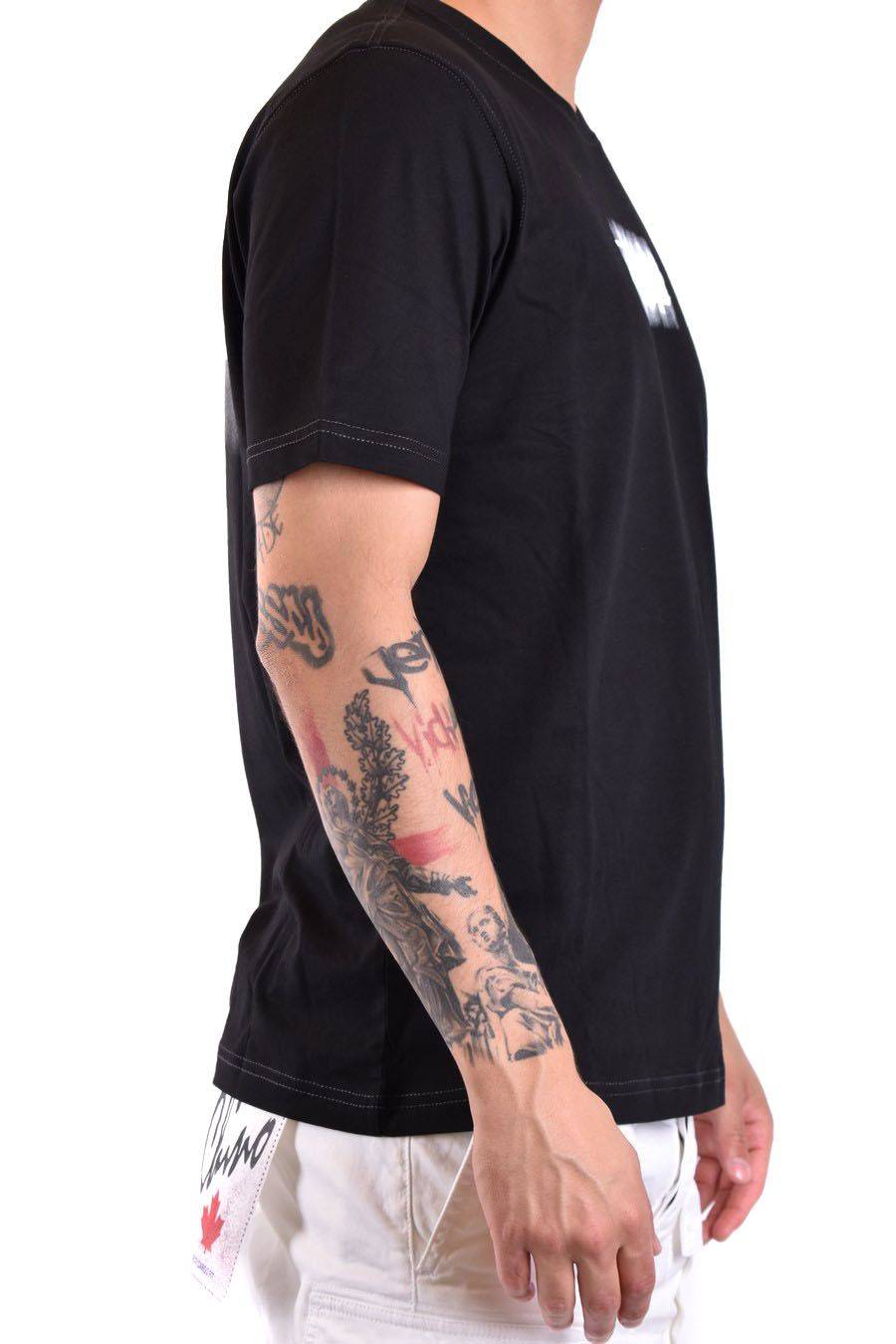 DIESEL  Maglietta Cotone Nero Uomo Diesel A12271 Black Friday Prezzi