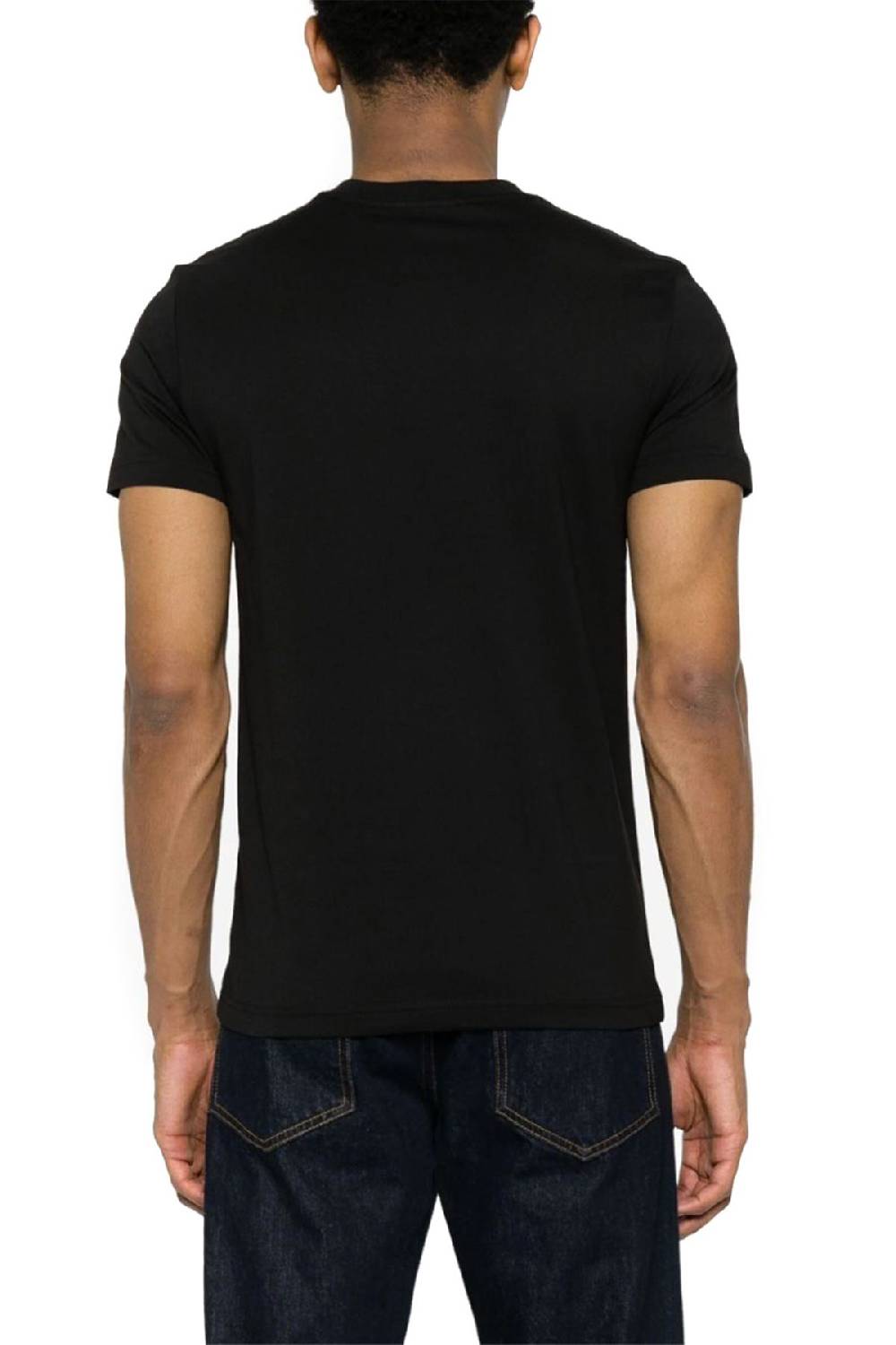 VERSACE JEANS COUTURE  T-Shirt in Cotone Nero Versace Jeans Couture Uomo Sconti questo mese