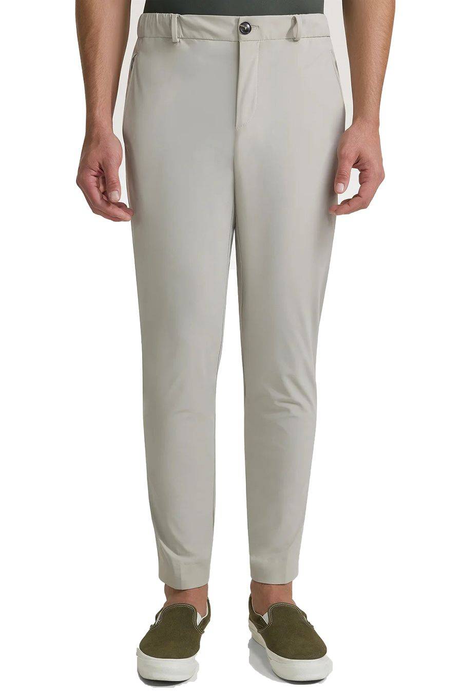 RRD - ROBERTO RICCI DESIGNS  Pantaloni Stretch RRD Bianco Spento da Uomo in Miscela di Poliammide Qualità