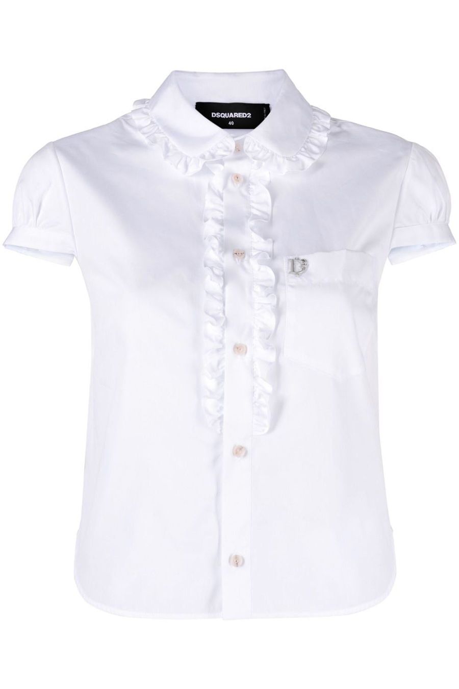 DSQUARED2  Camicia Bianca in Cotone DSQUARED2 da Donna - S75DL0874 Vendita