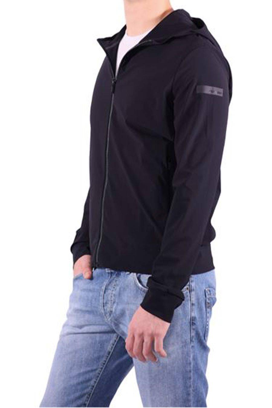 RRD - ROBERTO RICCI DESIGNS  Felpa Uomo RRD Nera in Tessuto Tecnico Consegna Veloce