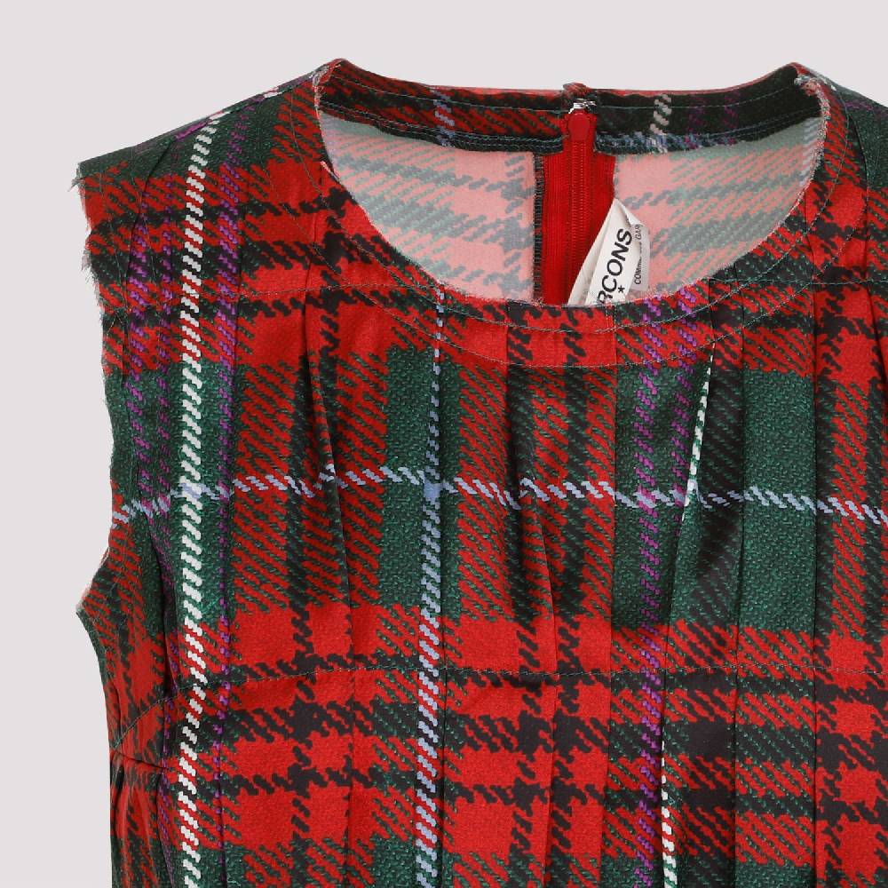 COMME DES GARÇONS  Top Senza Maniche Pieghe Tartan Comme Des Garçons Shopping Online