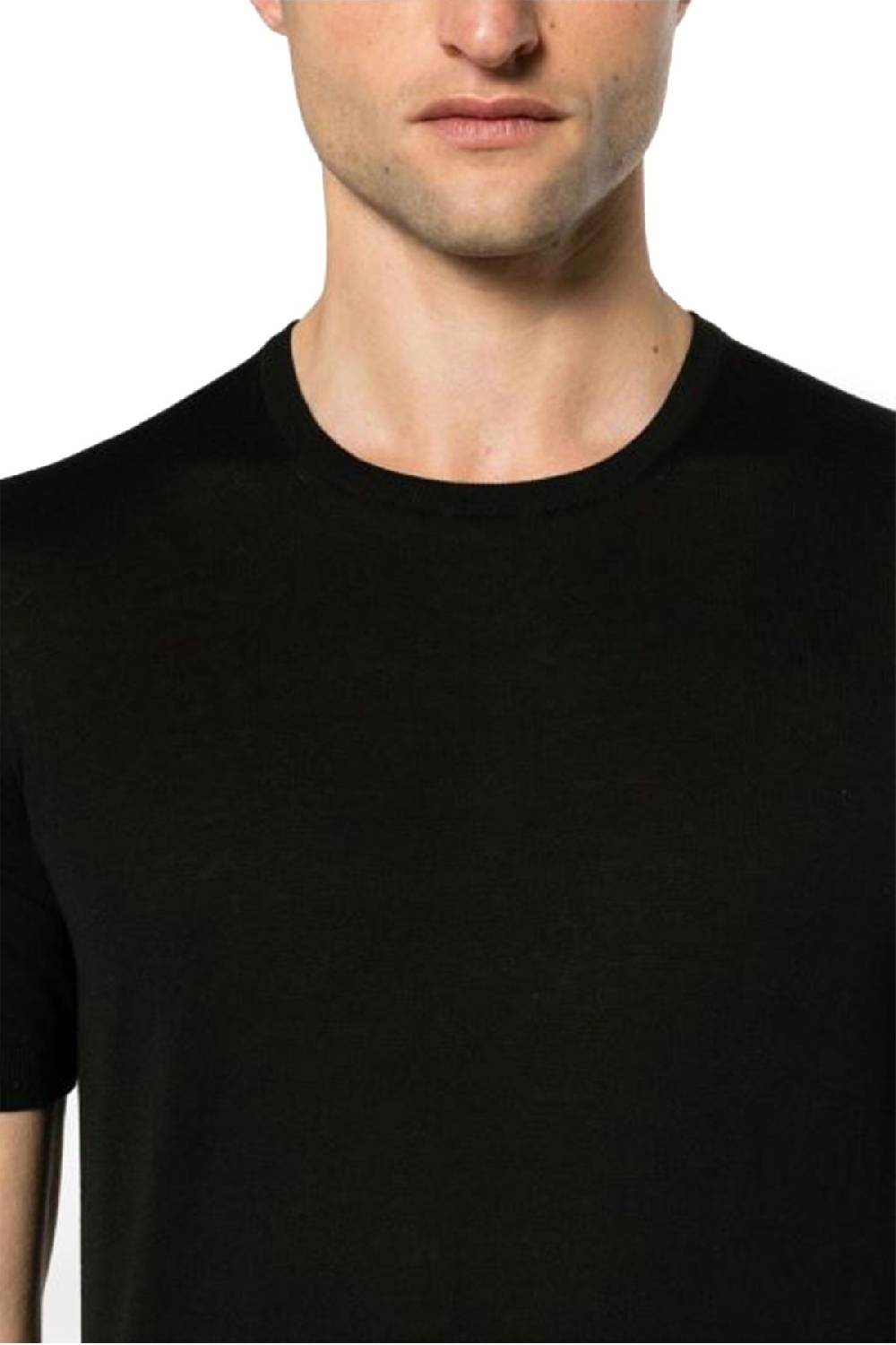 TAGLIATORE  T-Shirt di Seta Nera TAGLIATORE Uomo - JOSH GSE24-03099 Prezzo Ridotto