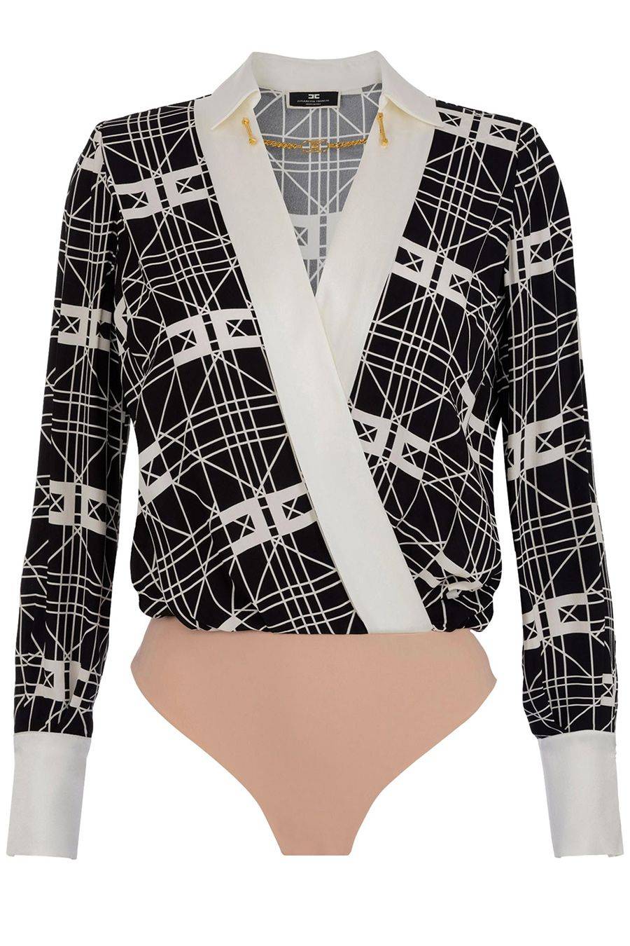 ELISABETTA FRANCHI  Camicetta Multicolore in Seta Elisabetta Franchi da Donna Sottocosto