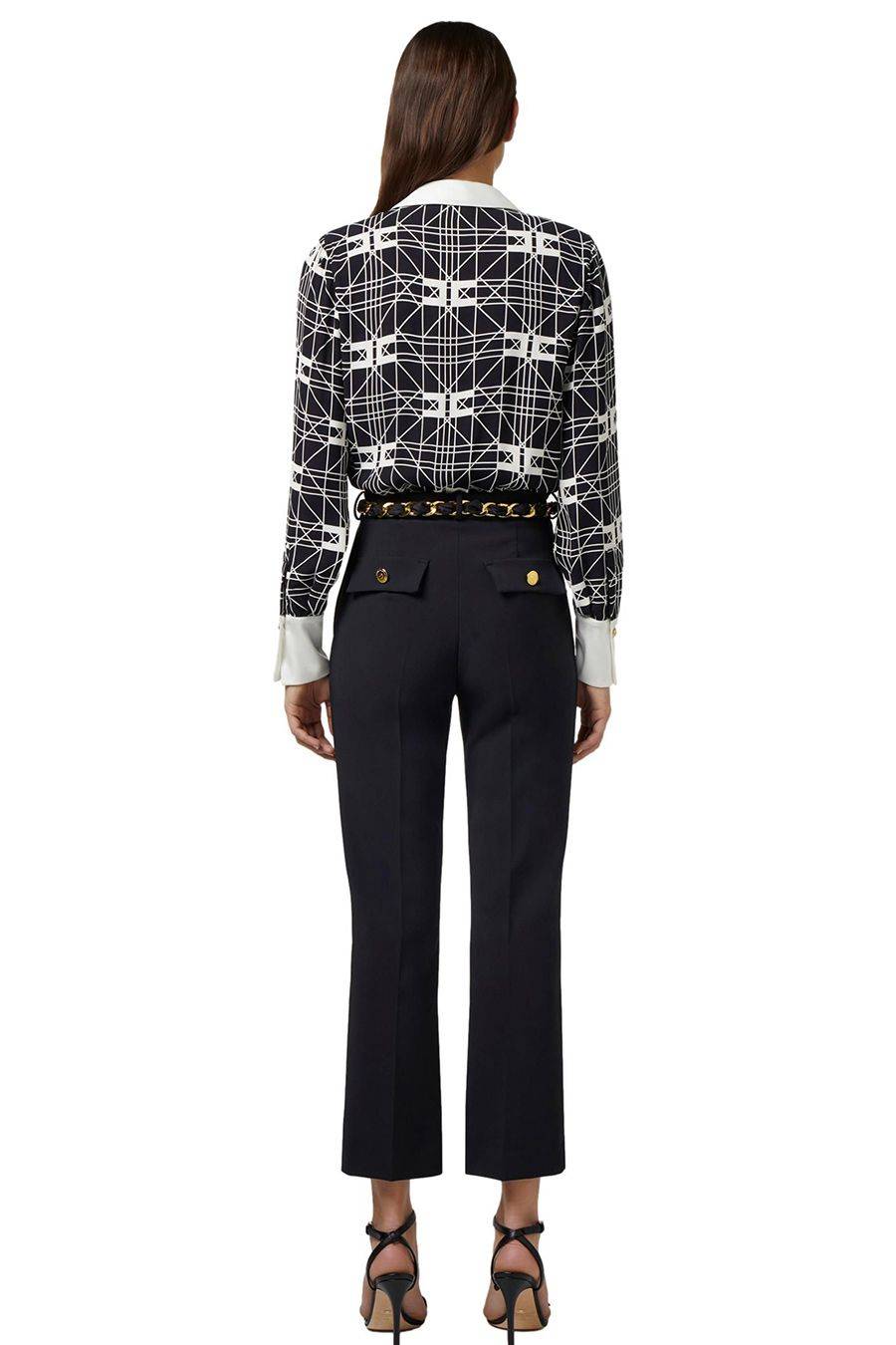 ELISABETTA FRANCHI  Camicetta Multicolore in Seta Elisabetta Franchi da Donna Sottocosto