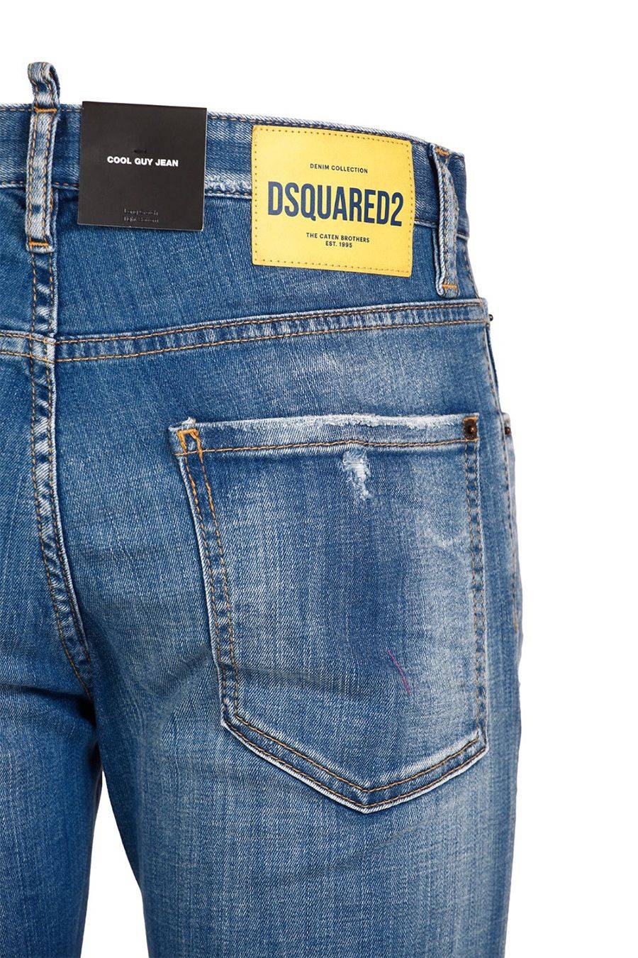 DSQUARED2  Jeans Slim Fit Blu in Cotone Elasticizzato DSQUARED2 da Uomo Convenienza