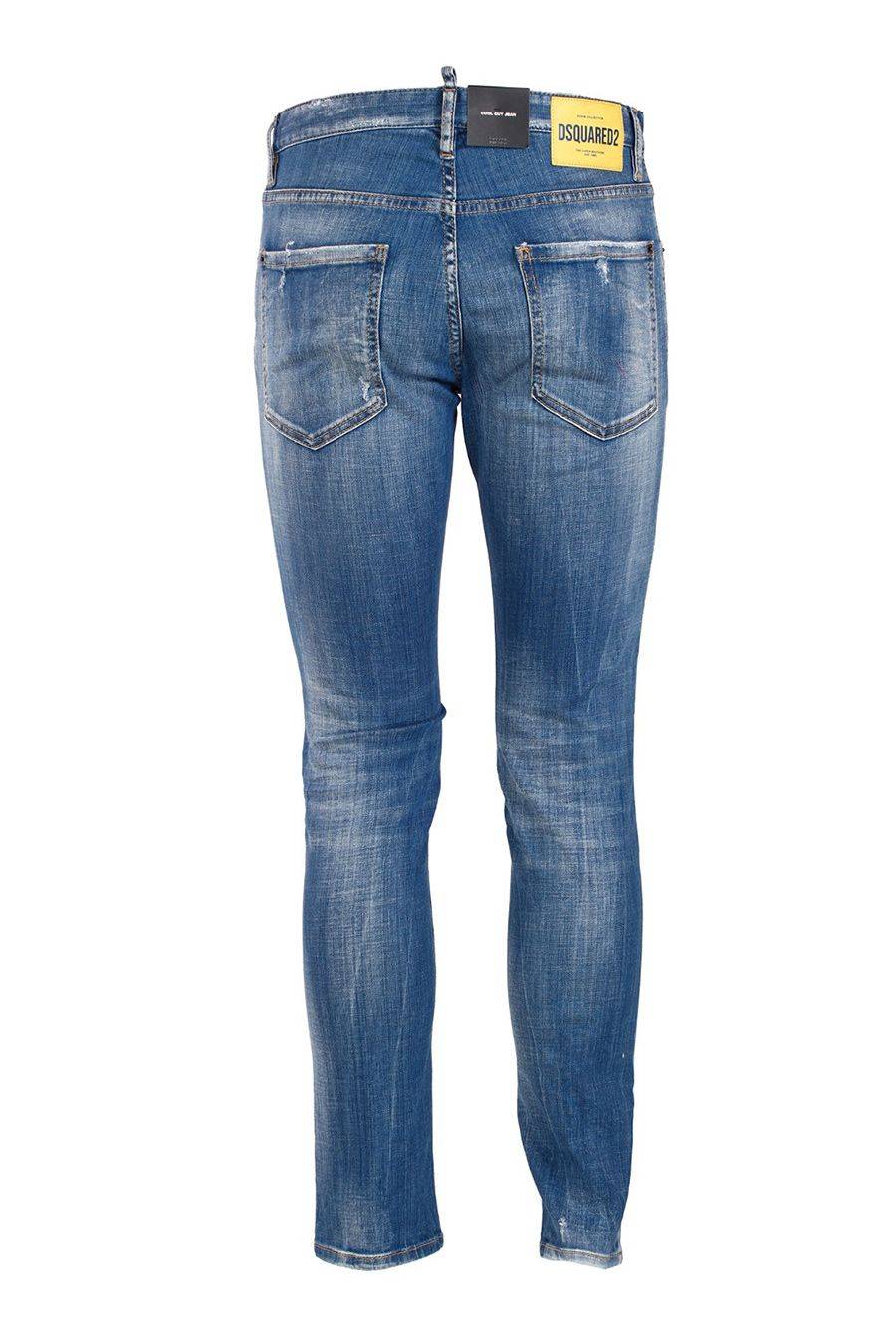 DSQUARED2  Jeans Slim Fit Blu in Cotone Elasticizzato DSQUARED2 da Uomo Convenienza