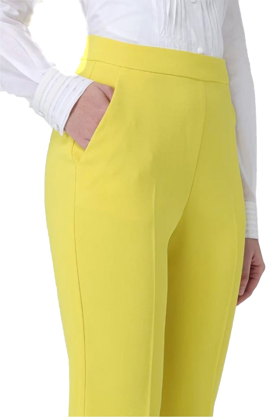 PINKO  Pantaloni Gialli da Donna PINKO - Mix di Acetato e Poliestere Novità