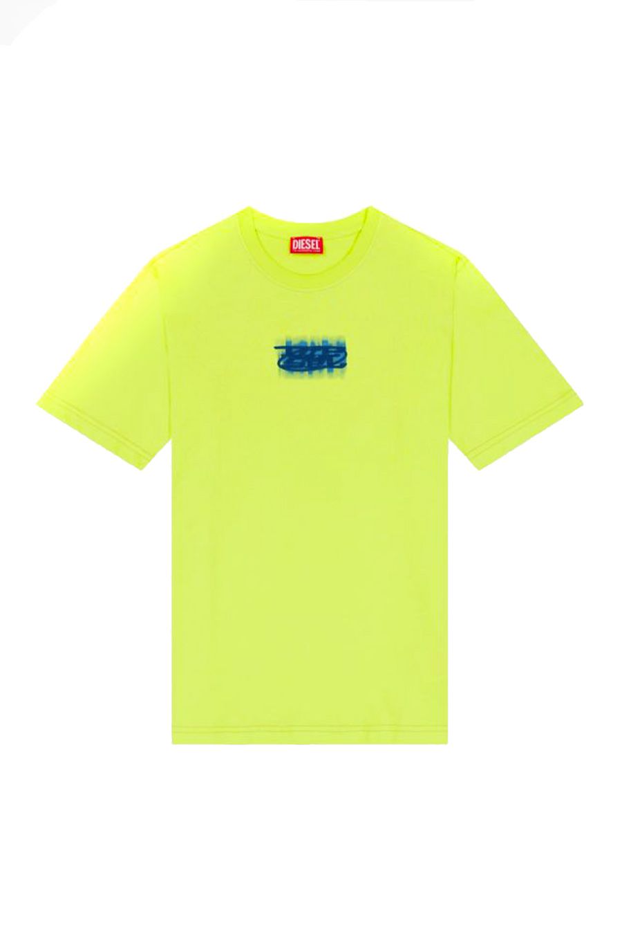 DIESEL  T-Shirt di Cotone Gialla Uomo Diesel A12271 0GRAI5KB