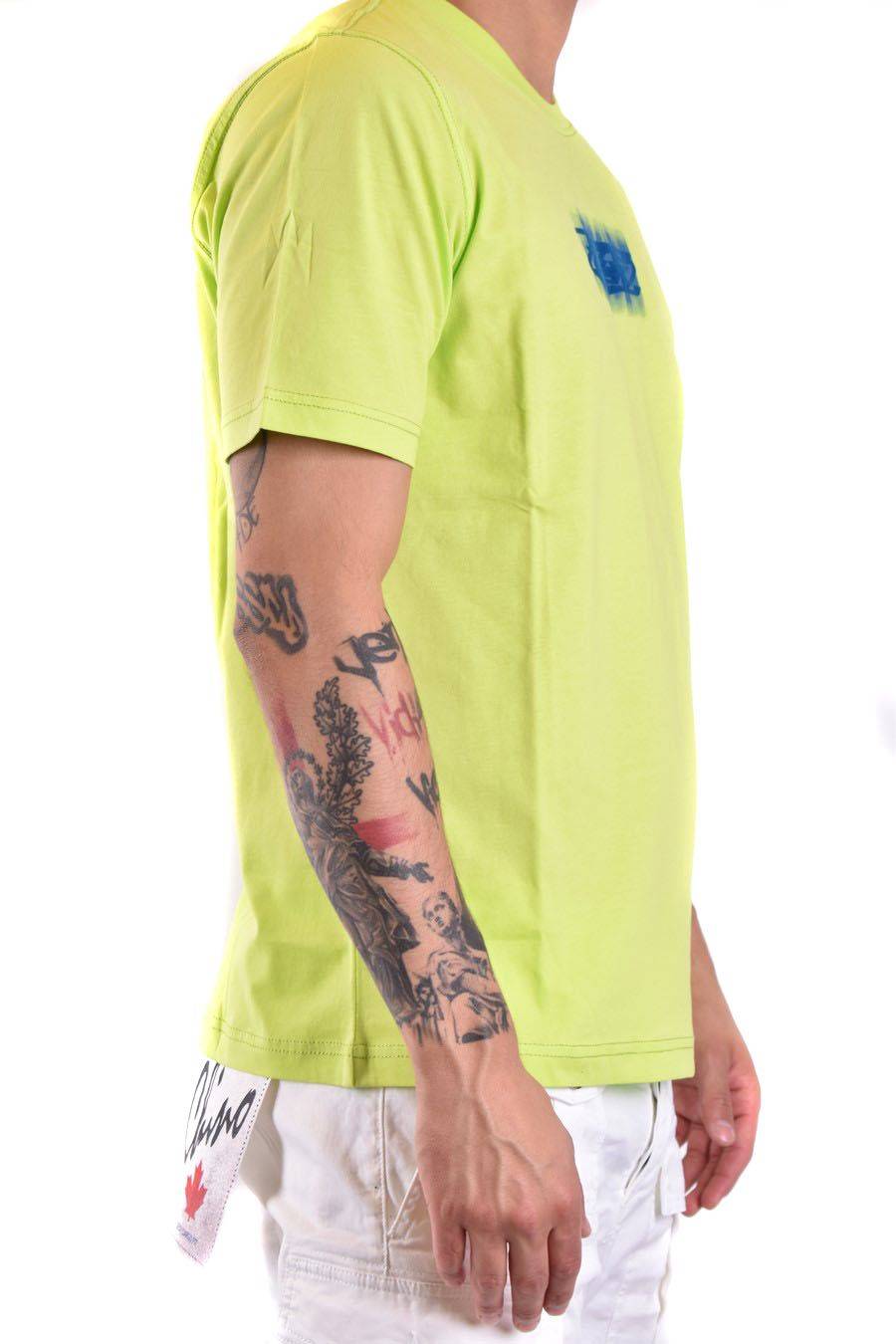 DIESEL  T-Shirt di Cotone Gialla Uomo Diesel A12271 0GRAI5KB Sconto