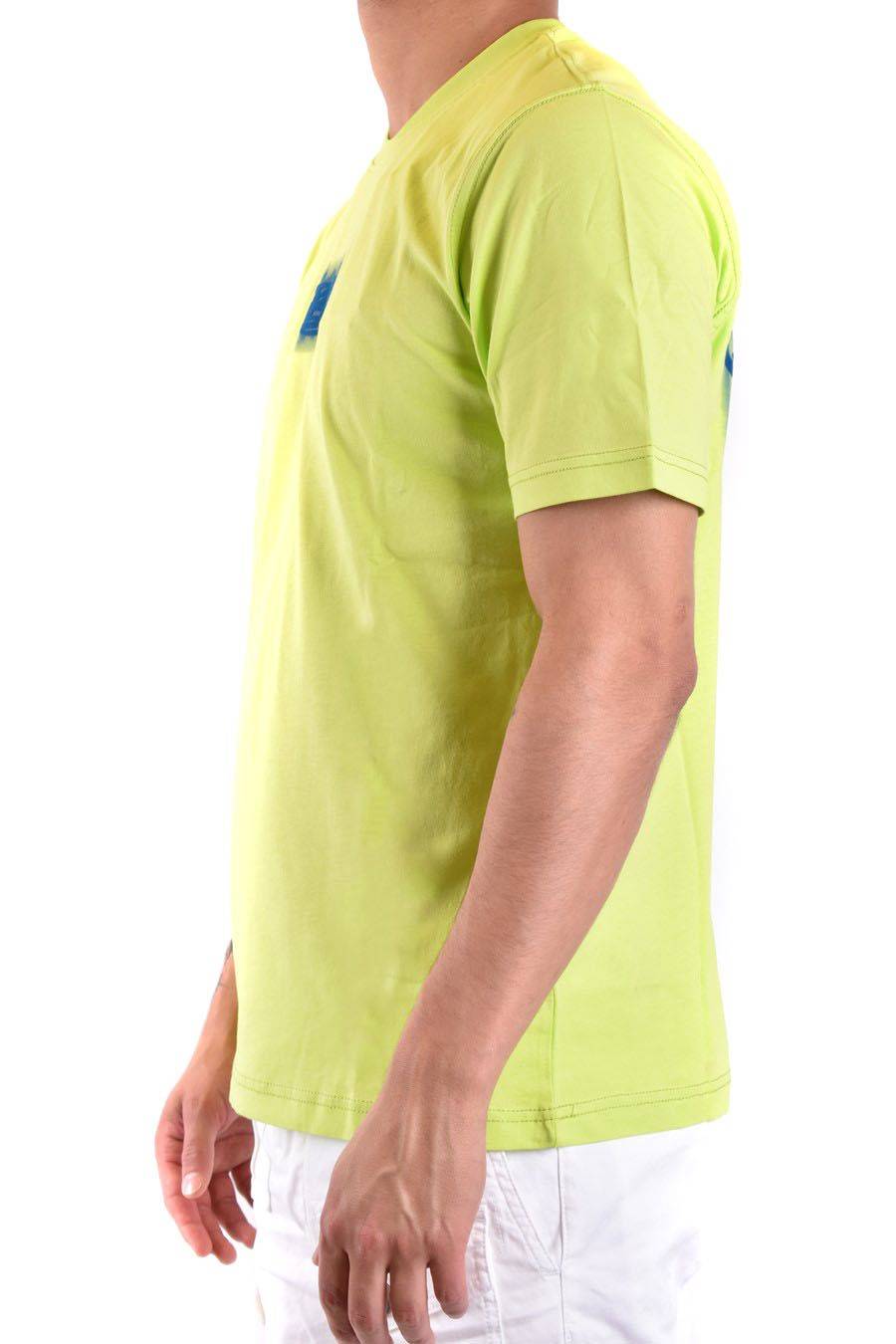 DIESEL  T-Shirt di Cotone Gialla Uomo Diesel A12271 0GRAI5KB Sconto