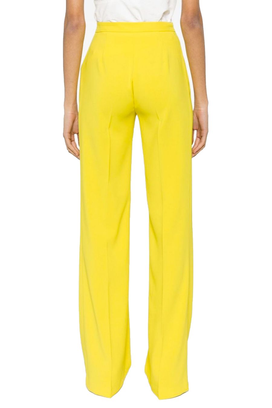 PINKO  Pantaloni Gialli Elastici in Viscosa da Donna PINKO Online