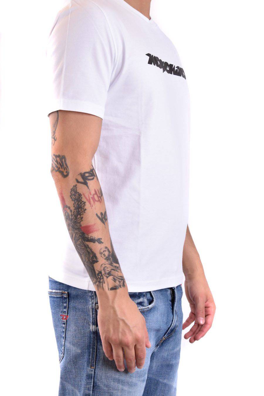 MOSCHINO  T-Shirt MOSCHINO Bianca 100% Cotone da Uomo A0718 Outlet