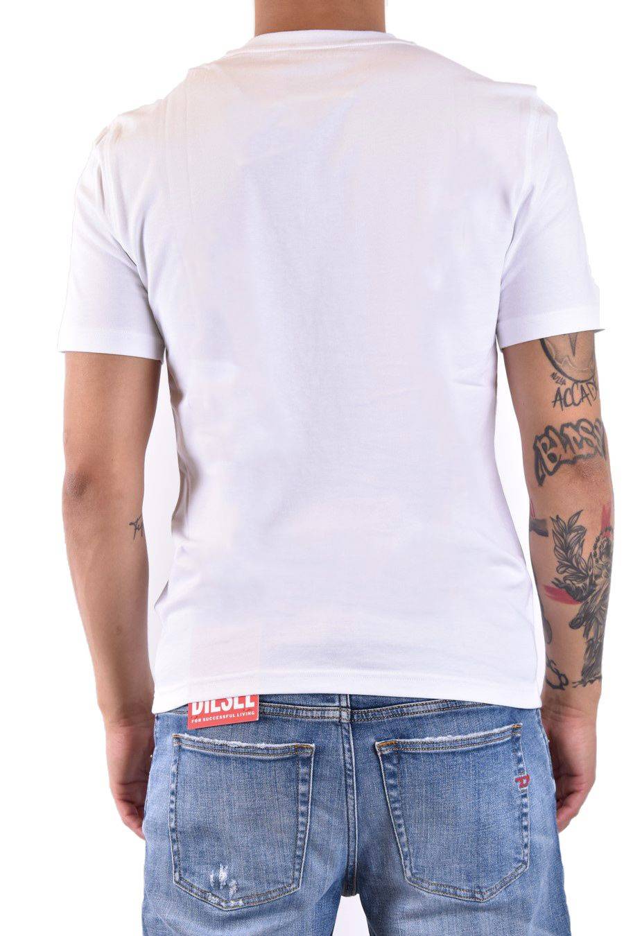 MOSCHINO  T-Shirt MOSCHINO Bianca 100% Cotone da Uomo A0718 Outlet