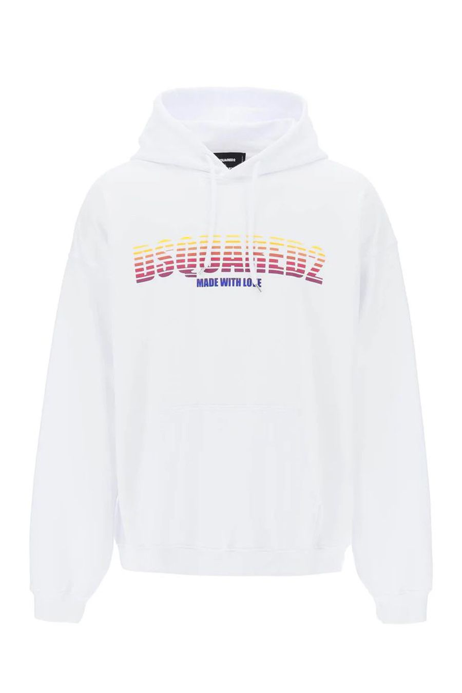 DSQUARED2  Felpa Uomo DSQUARED2 Cotone Bianco S71GU0655 S25551100 Saldi Di Fabbrica