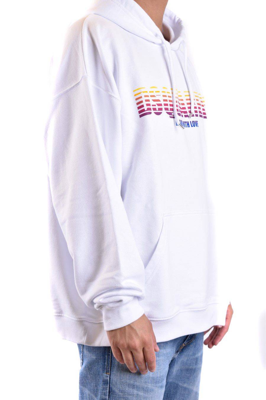 DSQUARED2  Felpa Uomo DSQUARED2 Cotone Bianco S71GU0655 S25551100 Saldi Di Fabbrica