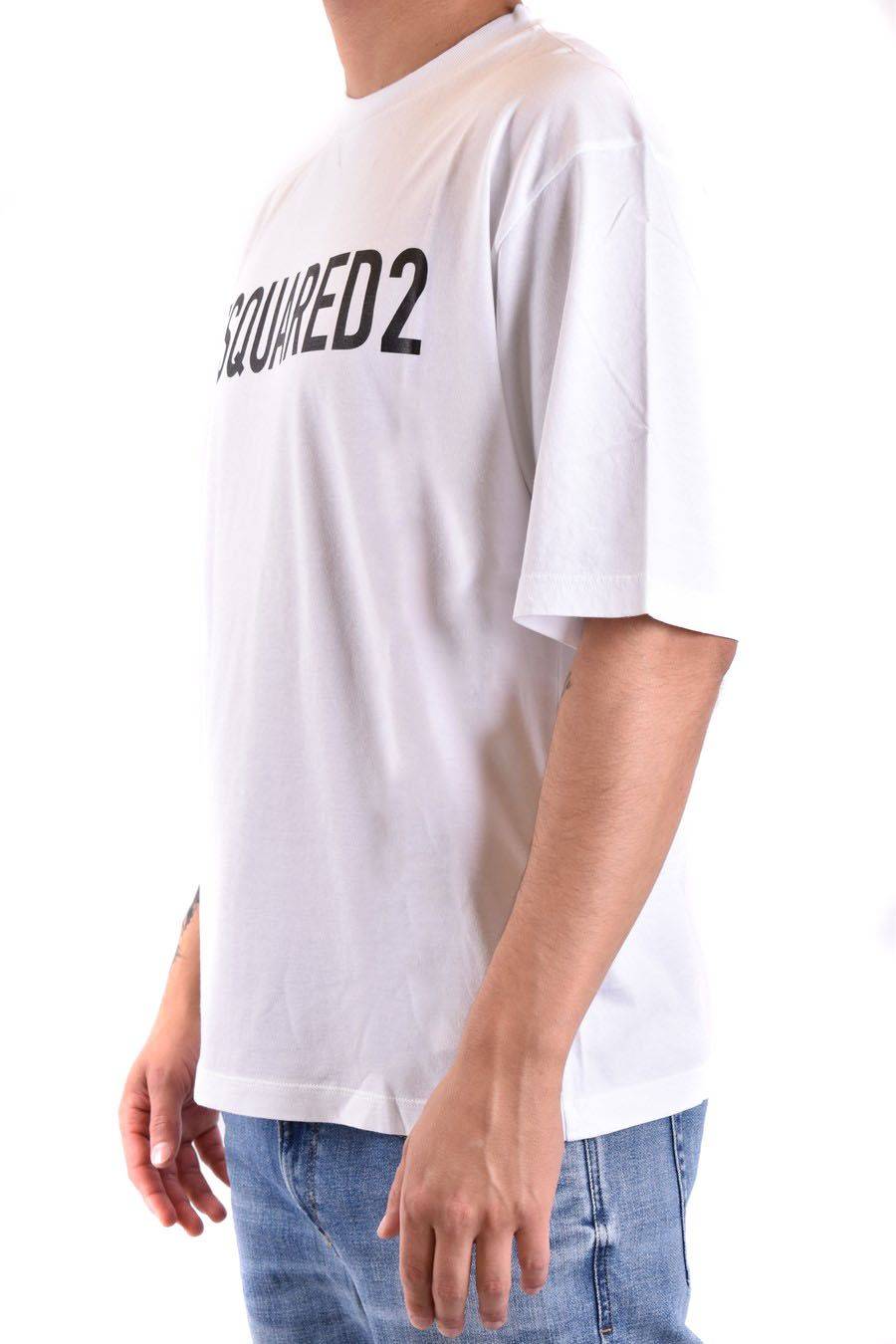 DSQUARED2  T-Shirt Uomo DSQUARED2 Cotone Bianco Sconto di tempo limitato