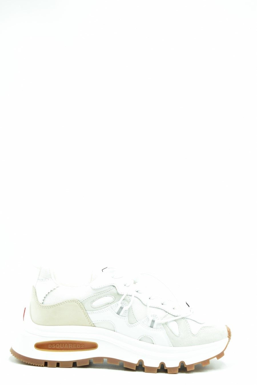 DSQUARED2  Sneakers Donna DSQUARED2 in Pelle Bianca