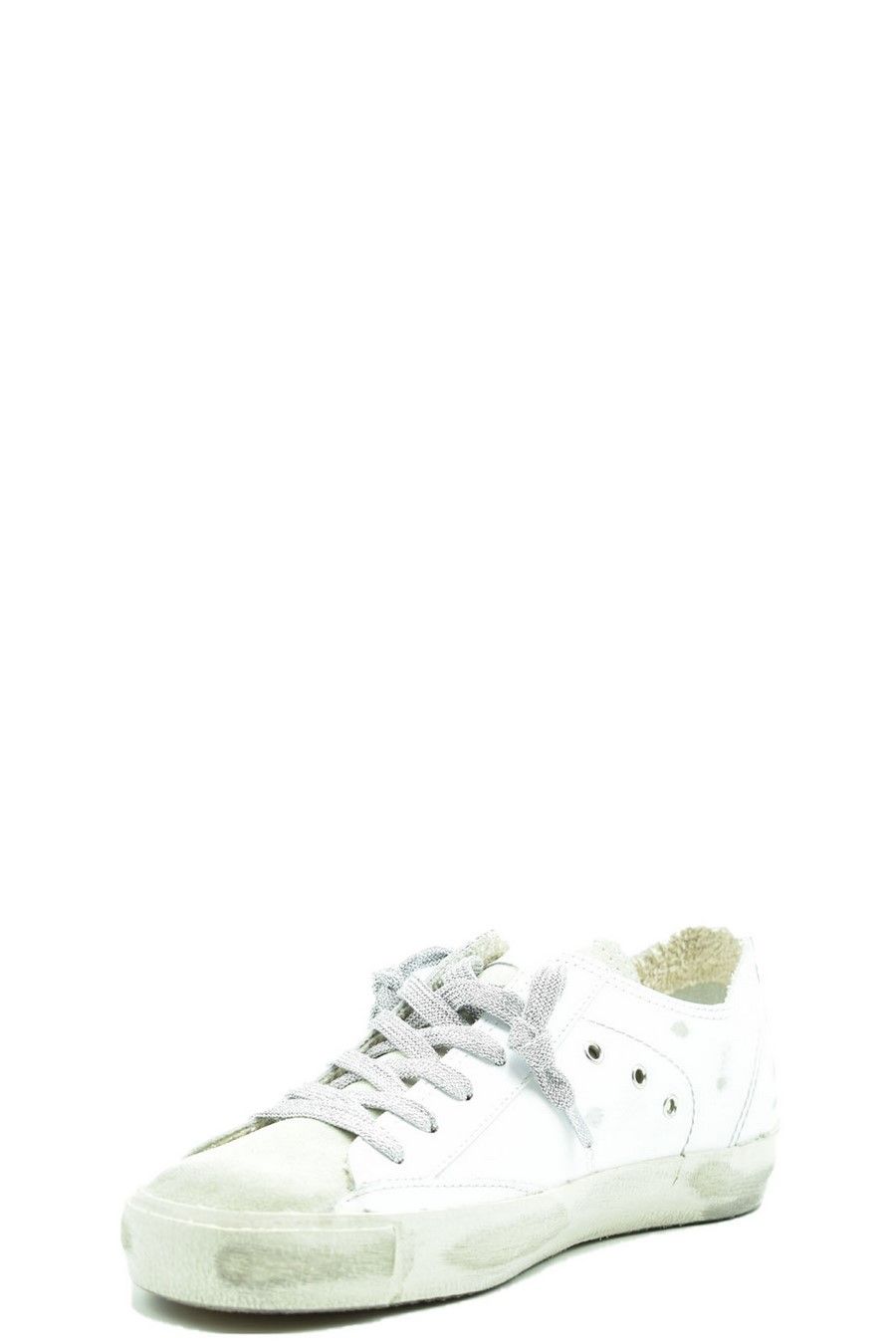 PHILIPPE MODEL  Sneakers in Pelle Bianca Philippe Model Donna PRLDVC01 Cyber Monday
