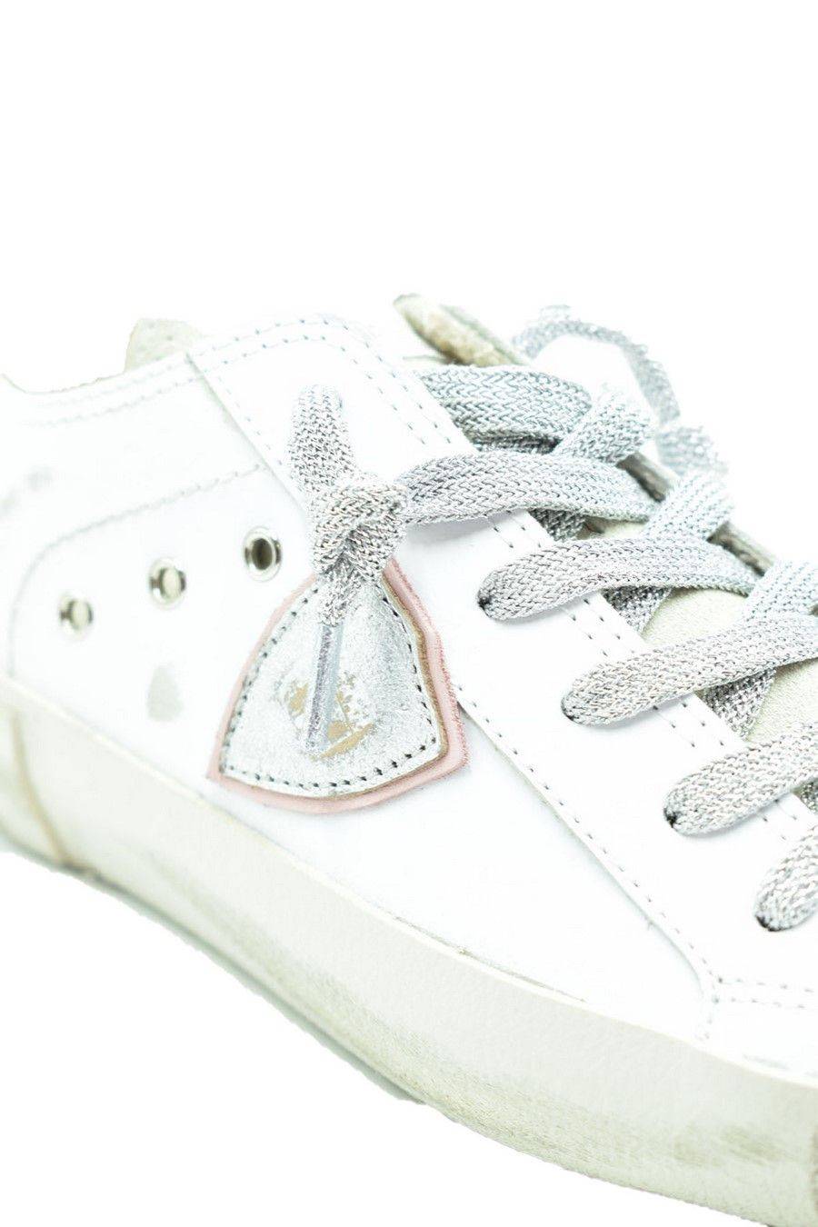PHILIPPE MODEL  Sneakers in Pelle Bianca Philippe Model Donna PRLDVC01 Cyber Monday