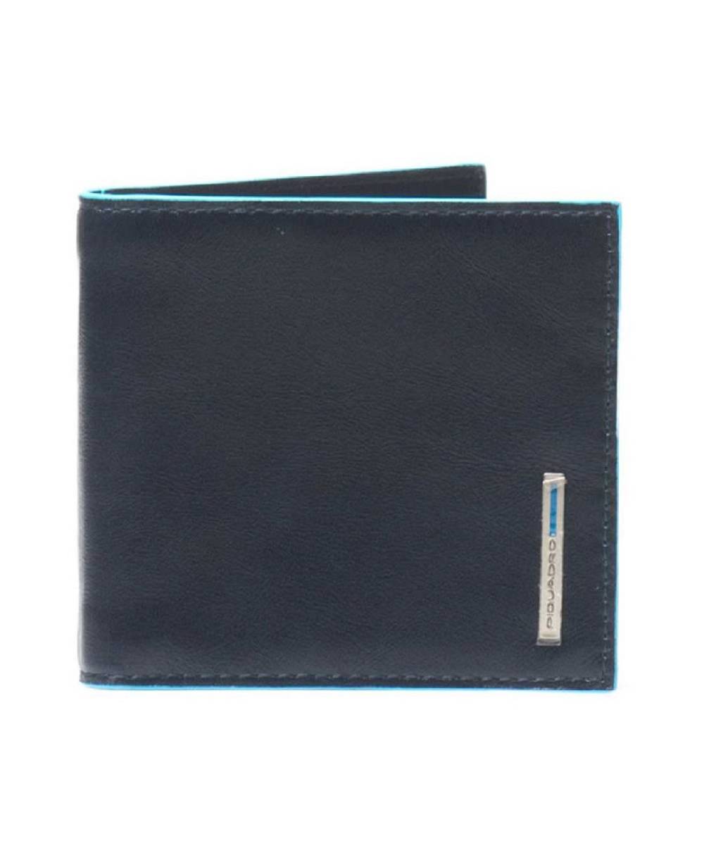 PIQUADRO  Portafoglio Uomo Piquadro in Pelle Blu - Design Sottile con 10 Scomparti per Carte Offerta Giorno del Papà