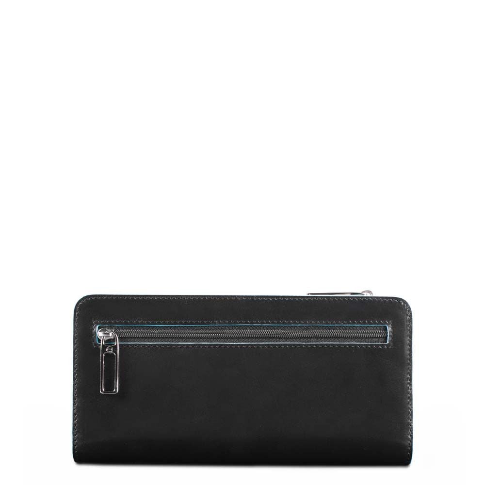 PIQUADRO  Portafoglio Pelle Nero Piquadro da Donna - Accessorio Elegante con Porta Carte Offerta San Valentino