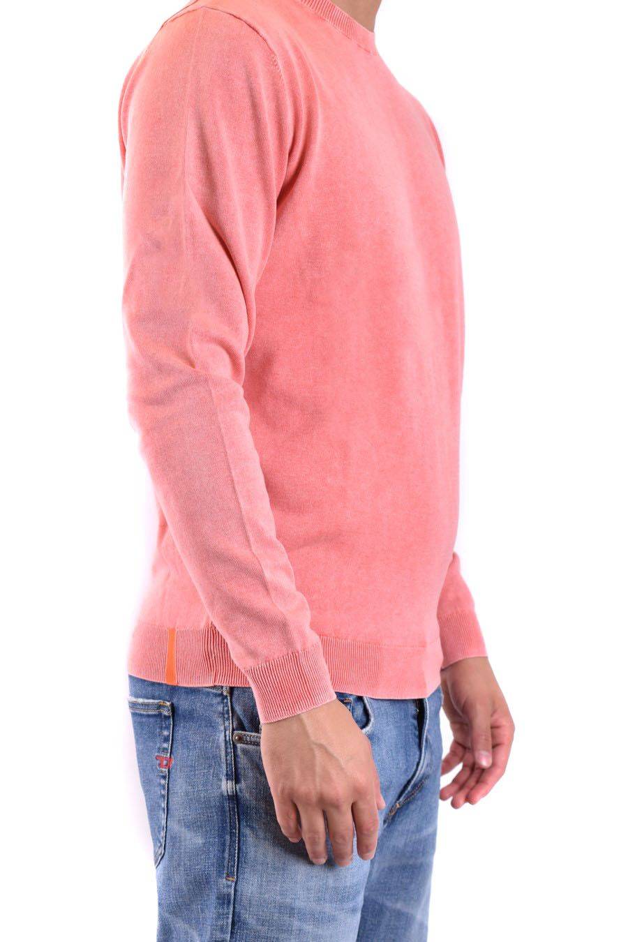 RRD - ROBERTO RICCI DESIGNS  Maglione in Cotone da Uomo RRD - Arancione Offerta Anniversario