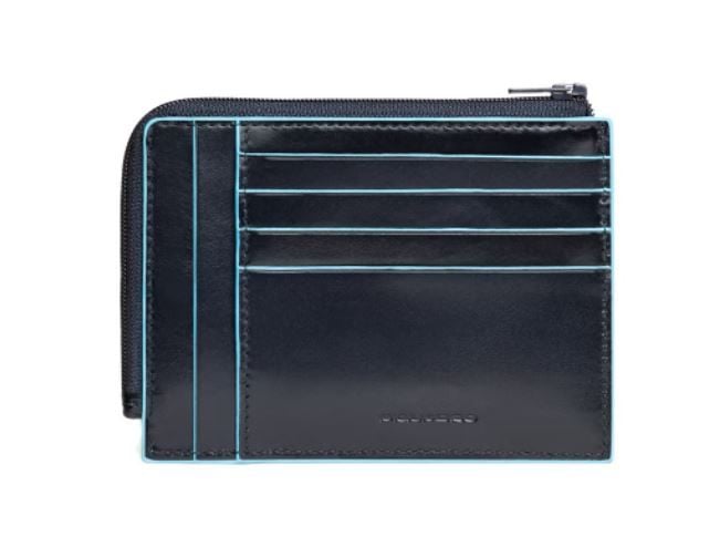PIQUADRO  Portafoglio Unisex in Pelle Blu Piquadro Vendita calda