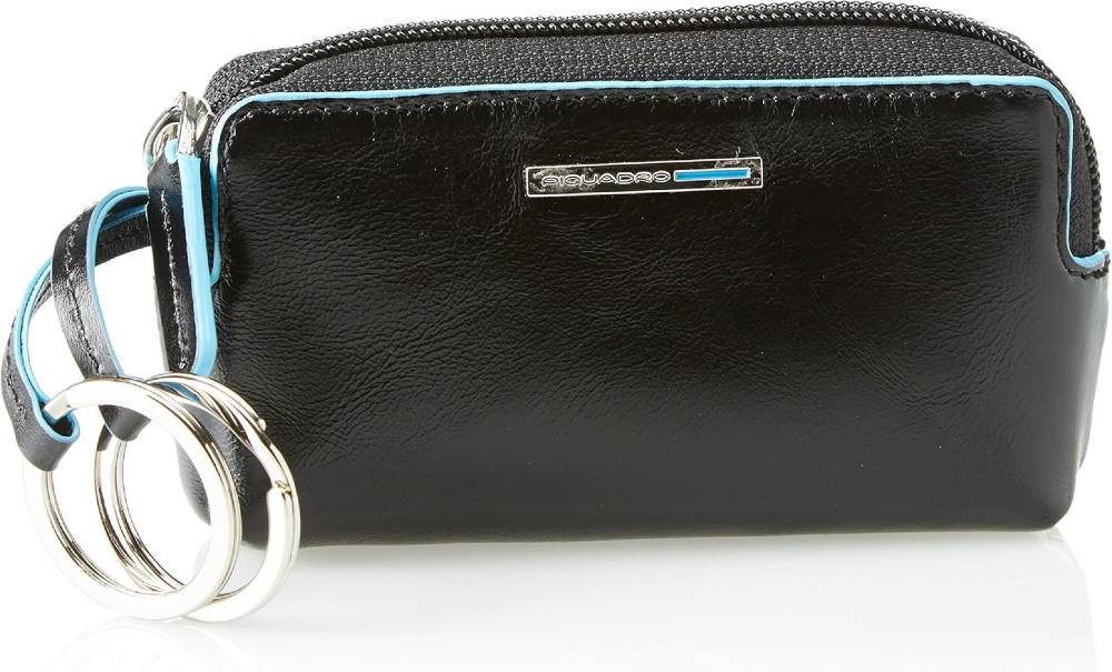 PIQUADRO  Portachiavi Unisex in Pelle Nera Piquadro Offerte giornaliere