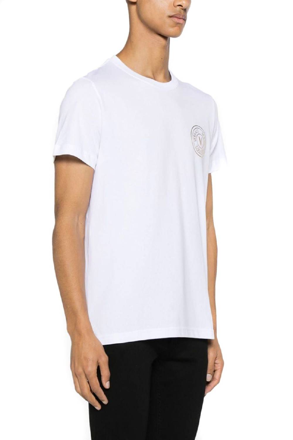 VERSACE JEANS COUTURE  T-Shirt Uomo Cotone Bianco Versace Jeans Couture Enormi risparmi