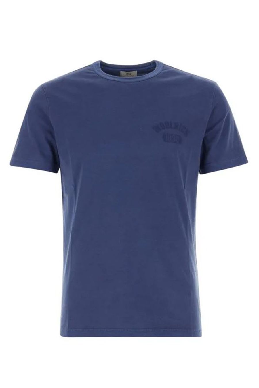 WOOLRICH  T-Shirt di Cotone Blu Woolrich da Uomo