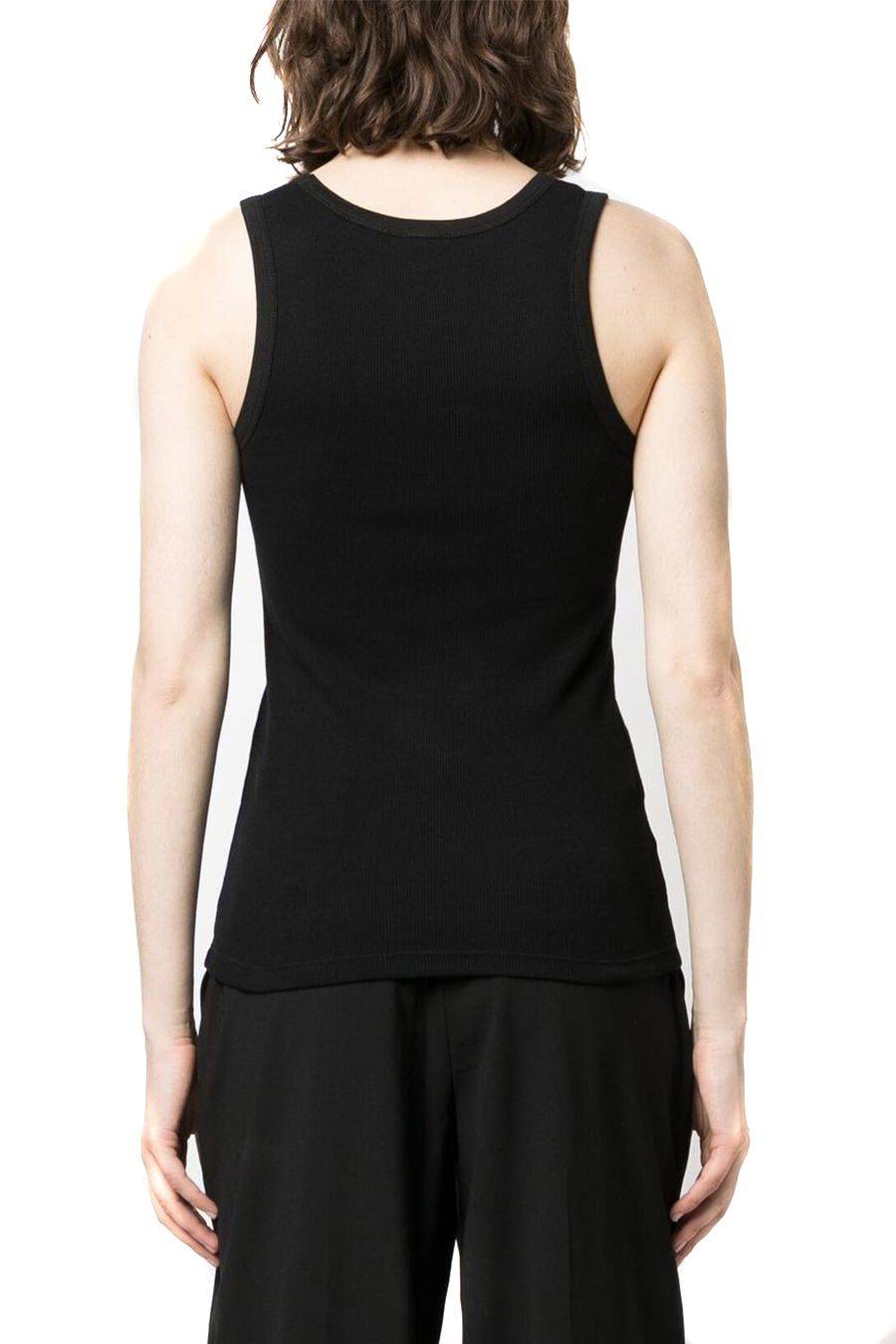 PINKO  Top Elasticizzato in Cotone Nero PINKO Donna Promozione temporanea