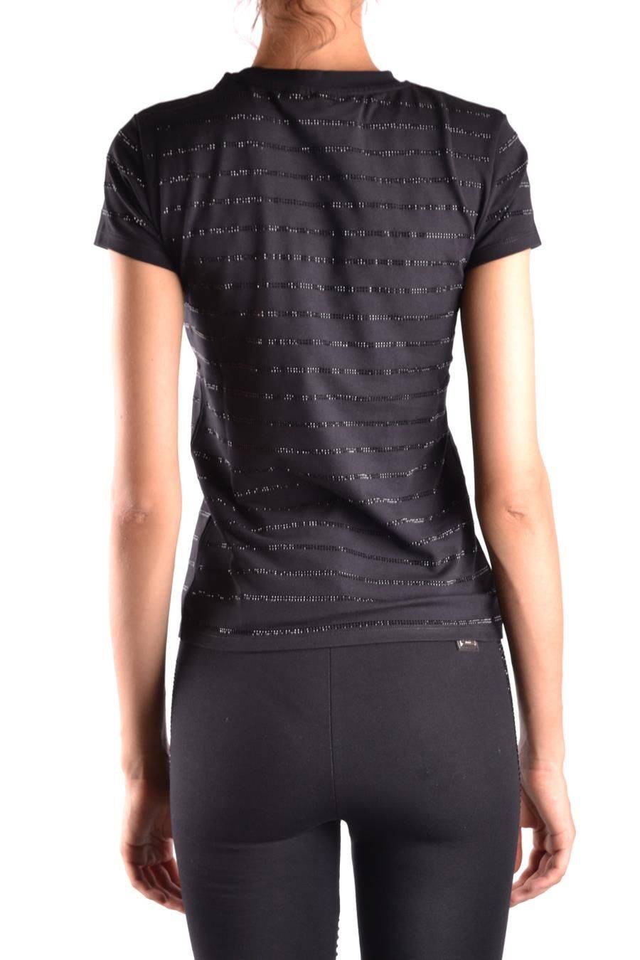 PHILIPP PLEIN  T-shirt Nera in Cotone Elasticizzato Philipp Plein Donna Only for today