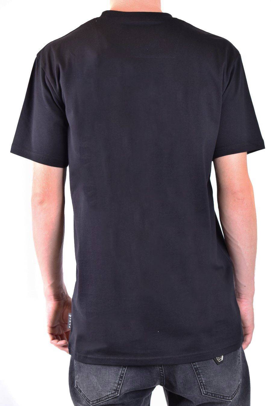 PHILIPP PLEIN  T-Shirt Nera in Cotone Philipp Plein Uomo Solo un giorno rimasto