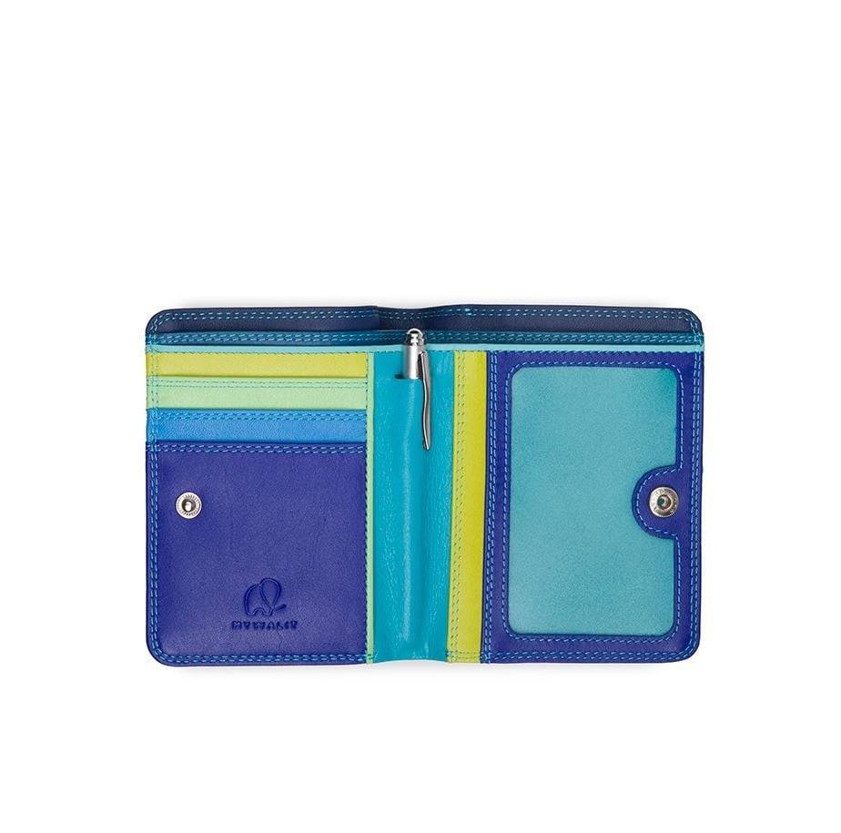 MYWALIT  Portafoglio in Pelle con Zip Medium Mywalit in Blu China Enormi sconti
