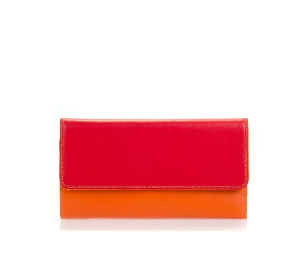 MYWALIT  Portafoglio Tri-Fold Elegante in Pelle Rossa MYWALIT Trasporto libero internazionale
