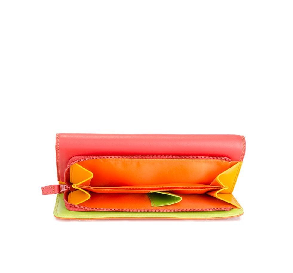 MYWALIT  Portafoglio Tri-Fold Elegante in Pelle Rossa MYWALIT Trasporto libero internazionale