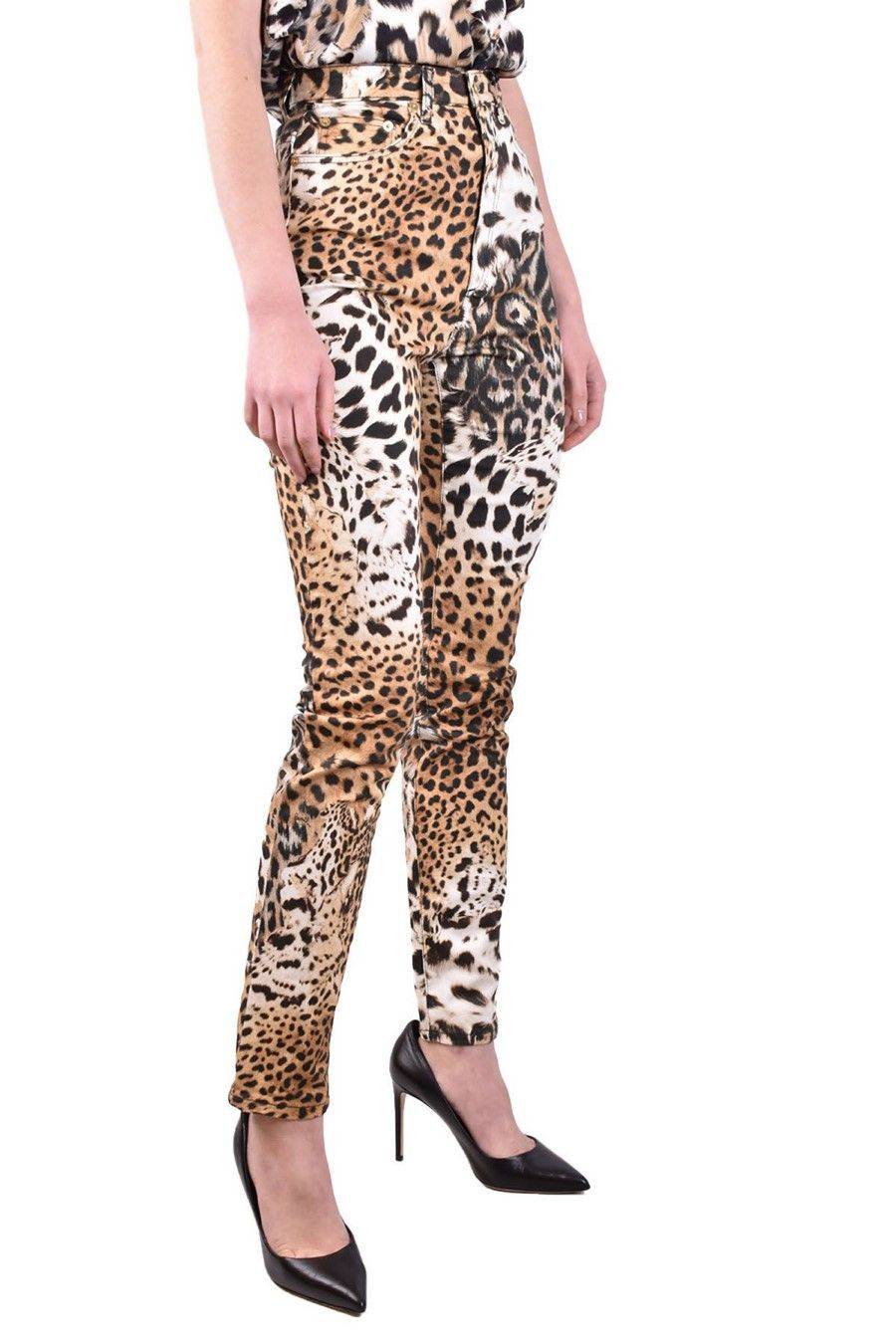 ROBERTO CAVALLI  Pantaloni Donna Cotone Beige ROBERTO CAVALLI Officina