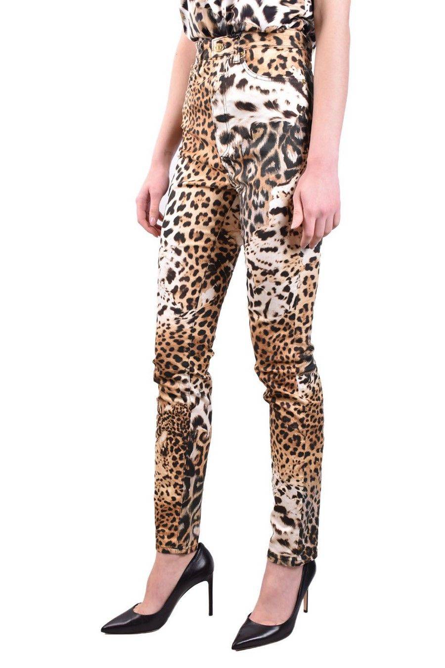 ROBERTO CAVALLI  Pantaloni Donna Cotone Beige ROBERTO CAVALLI Officina