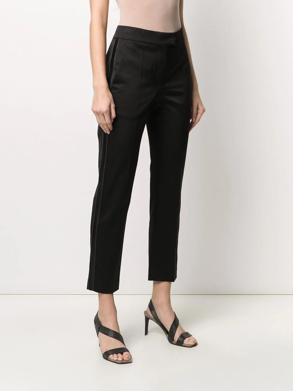 BRUNELLO CUCINELLI  Pantaloni Neri Donna Brunello Cucinelli Black Friday Prezzi