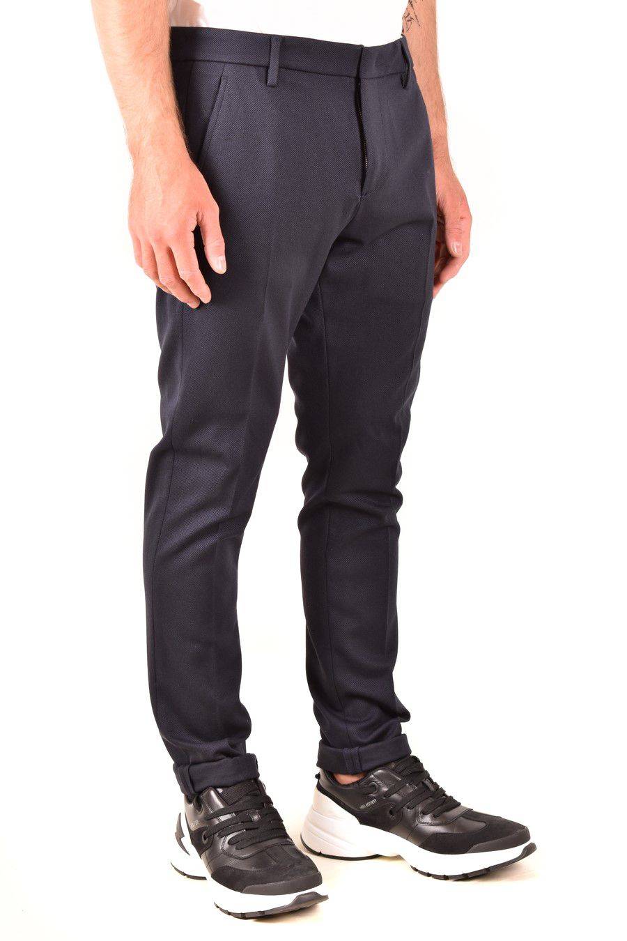 DONDUP  Pantaloni Uomo DONDUP Azzurro in Tessuto Elasticizzato Duty-free
