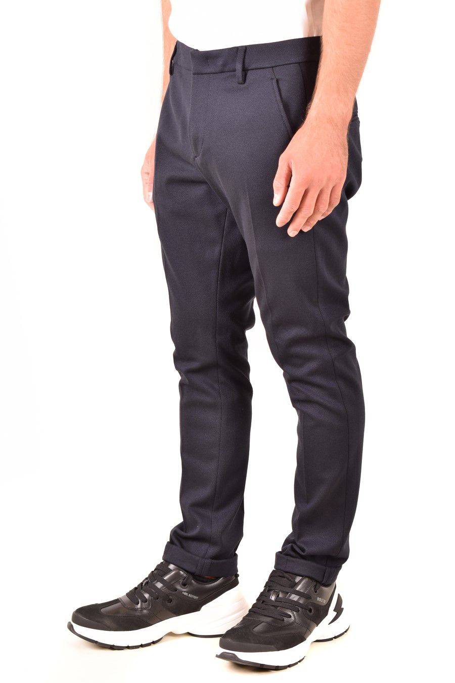 DONDUP  Pantaloni Uomo DONDUP Azzurro in Tessuto Elasticizzato Duty-free