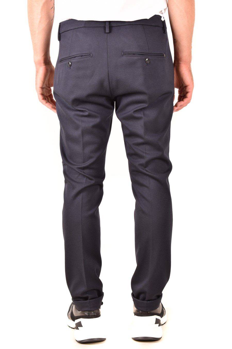 DONDUP  Pantaloni Uomo DONDUP Azzurro in Tessuto Elasticizzato Duty-free