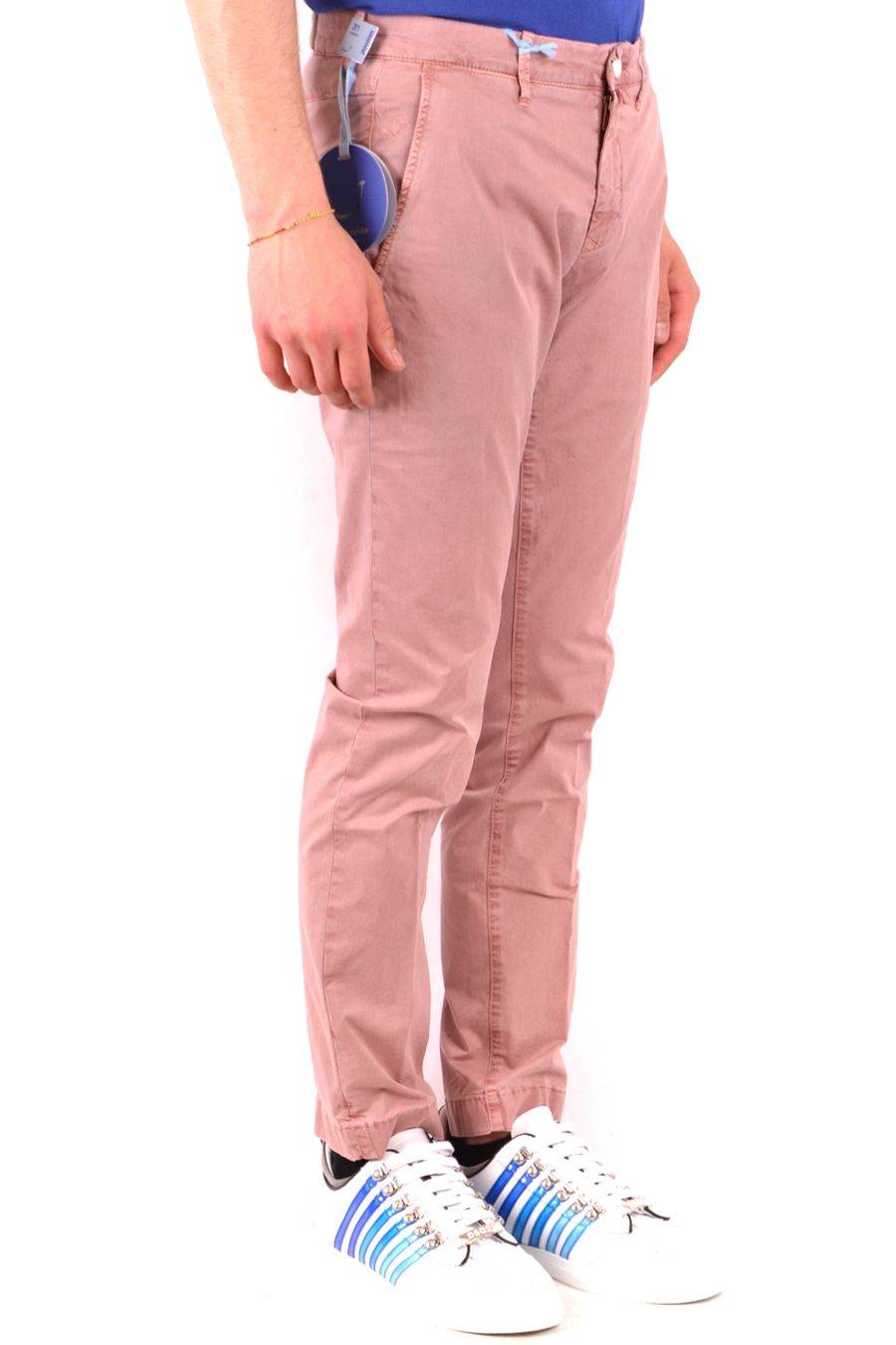 JACOB COHEN  Pantaloni Uomo Cotone Elasticizzato Rosa Jacob Cohen Italia